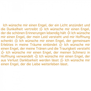 Ich wünsche mir einen Engel