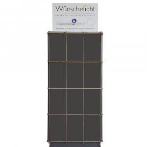 Großes Stand-Display dunkelgrau aus MDF (unbefüllt)