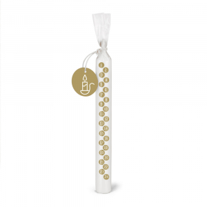 Adventslicht mit Zahlen gold