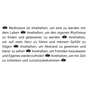 Meditation - Leuchtende Gedanken